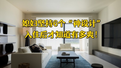 媳妇坚持的6个“神设计”，入住后才懂有多爽！