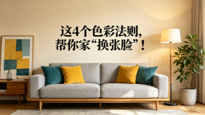硬装合格,配色翻车?这4个色彩法则,帮你家“换张脸”! 硬装合格,配色翻车?这4个色彩法则,帮你家“换张脸”!