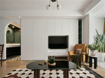 esball装饰旭辉燕南园95㎡混搭风格装修案例