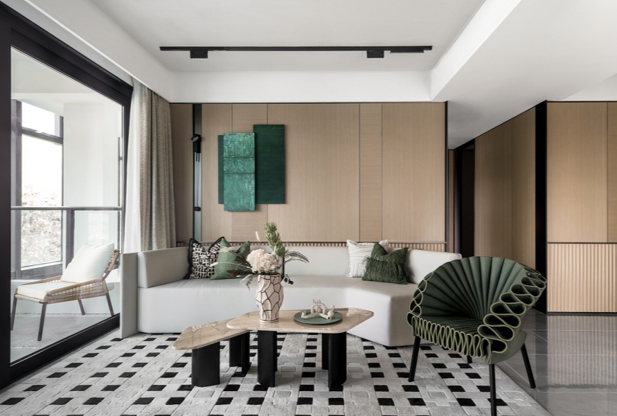 金地万悦城127㎡现代风格三居室装修案例