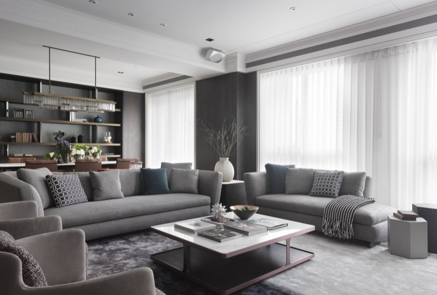 津南新城167㎡现代风格三居室装修案例