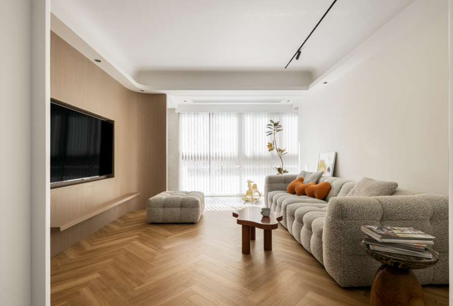 佳怡公寓157㎡奶油风格三居室装修案例