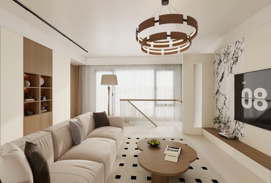 金地·青云玖璋128㎡原木风格三居室原创案例