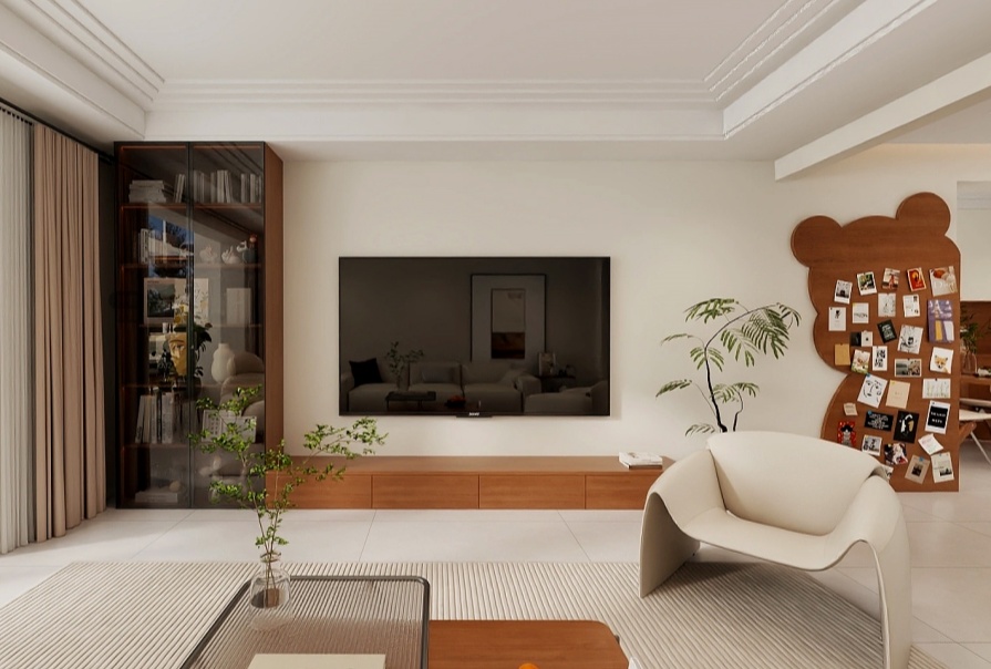 长瀛御龙湾156㎡奶油风格复式原创案例