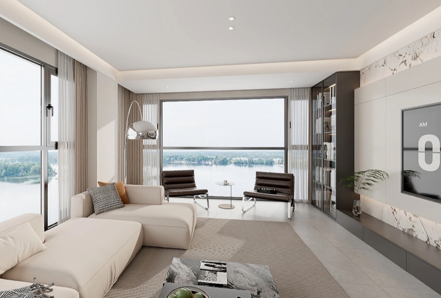 金辉江山铭著143㎡现代风格三居室原创案例