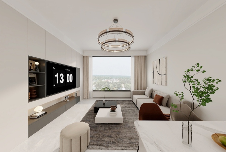 花语天宸84㎡现代风格三居室原创案例