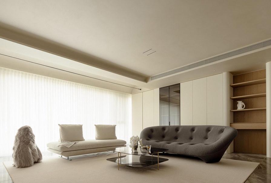 梅江和悦128㎡原木风格三居室装修案例