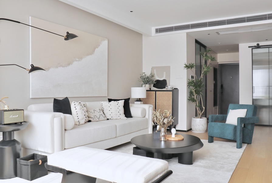 广泰园104㎡现代风格两居室装修案例