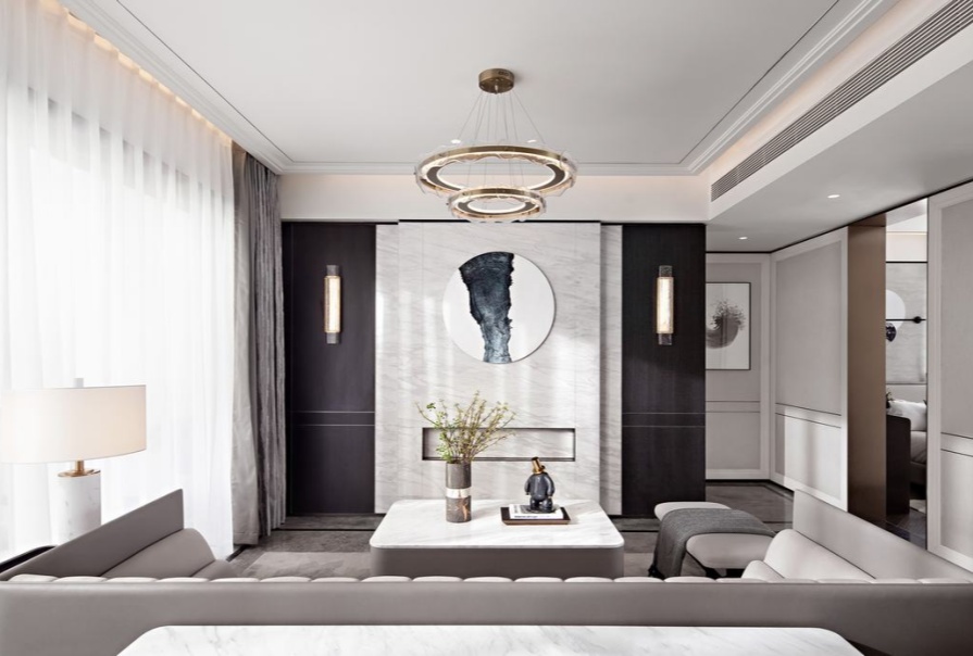 城东春晓110㎡轻奢风格三居室装修案例