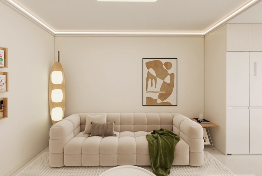 诚基中心58㎡奶油风格loft原创案例