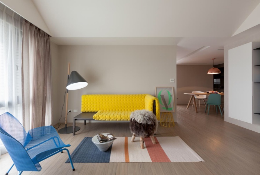 天康园131㎡混搭风格三居室装修案例