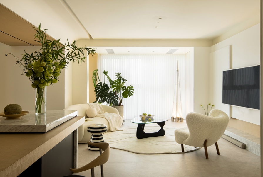 天越园95㎡奶油风格两居室装修案例