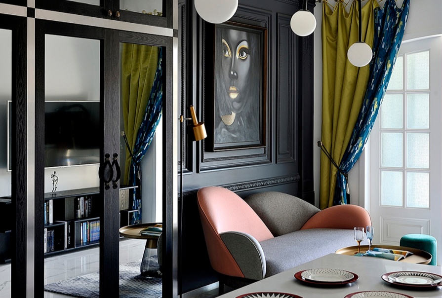 中交春风景里97㎡法式风格三居室装修案例