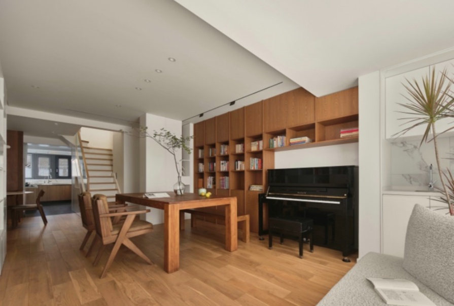 成发馨苑92㎡原木风格复式装修案例