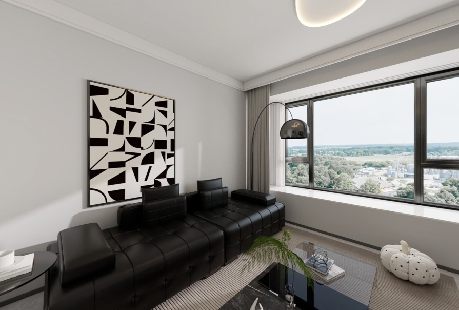 中海·学府源境91㎡简约风格三居室原创案例