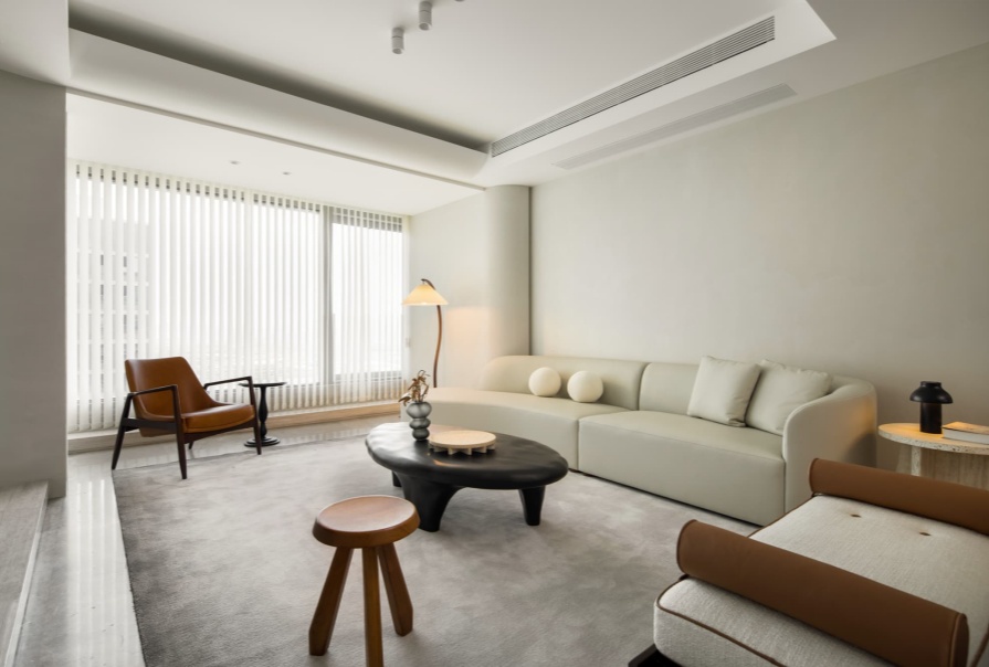 中建·理想城143㎡奶油风格三居室装修案例