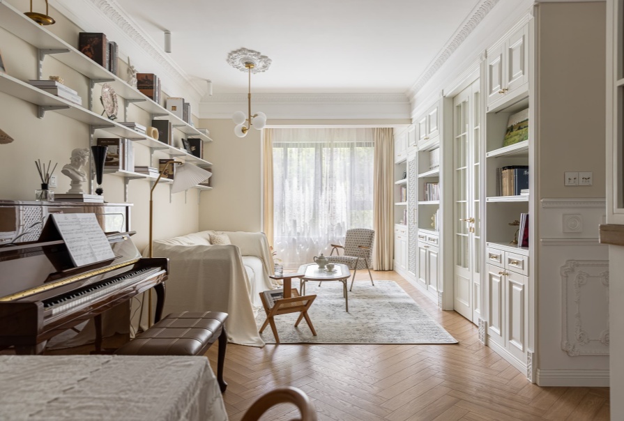 中储城邦90㎡法式风格两居室装修案例