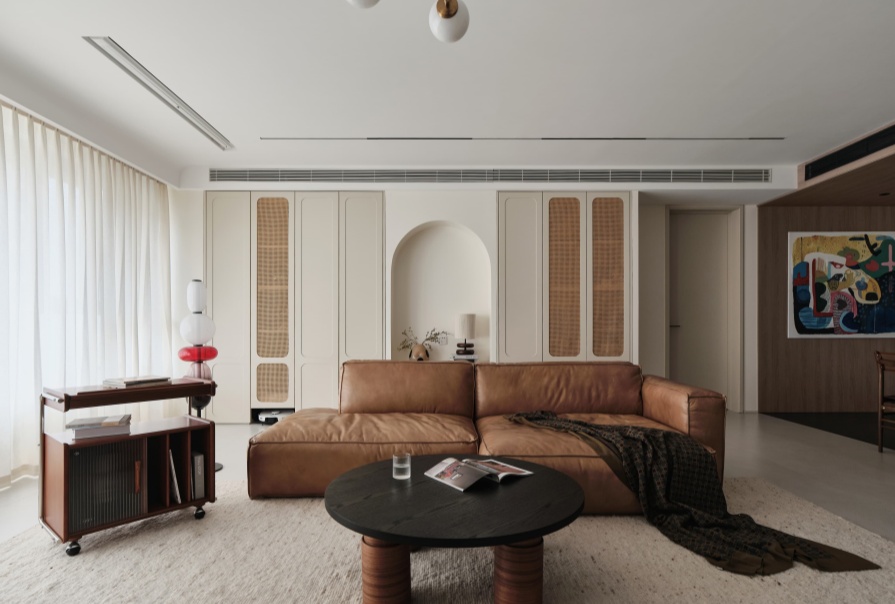 远洋宽阅时光120㎡混搭风格三居室装修案例