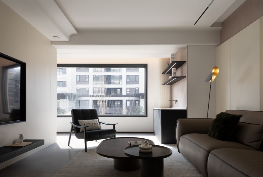 梅江和悦116㎡极简风格三居室装修案例