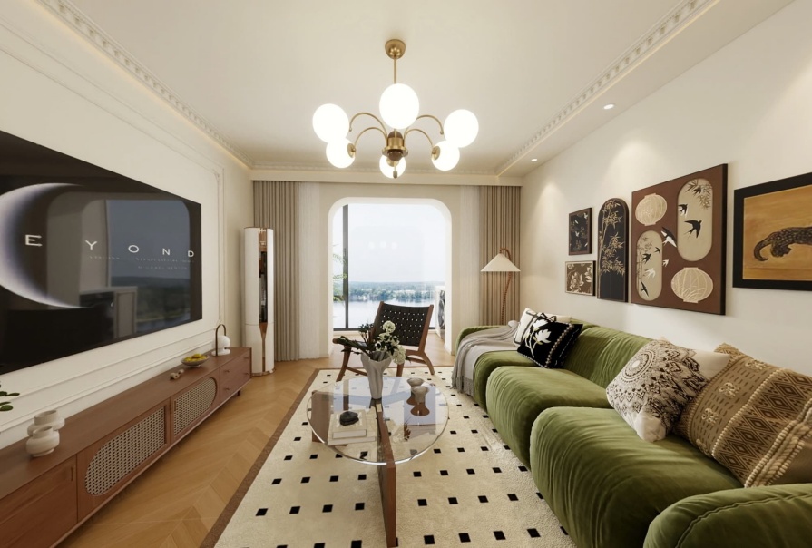 凯立天香家园102㎡中古风格两居室原创案例