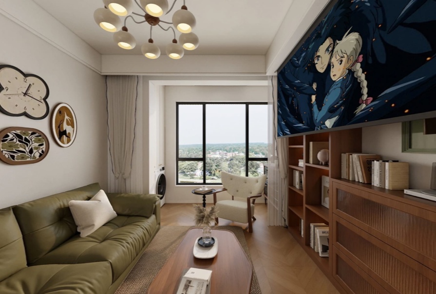 创意之城·蘭园89㎡中古风格三居室原创案例