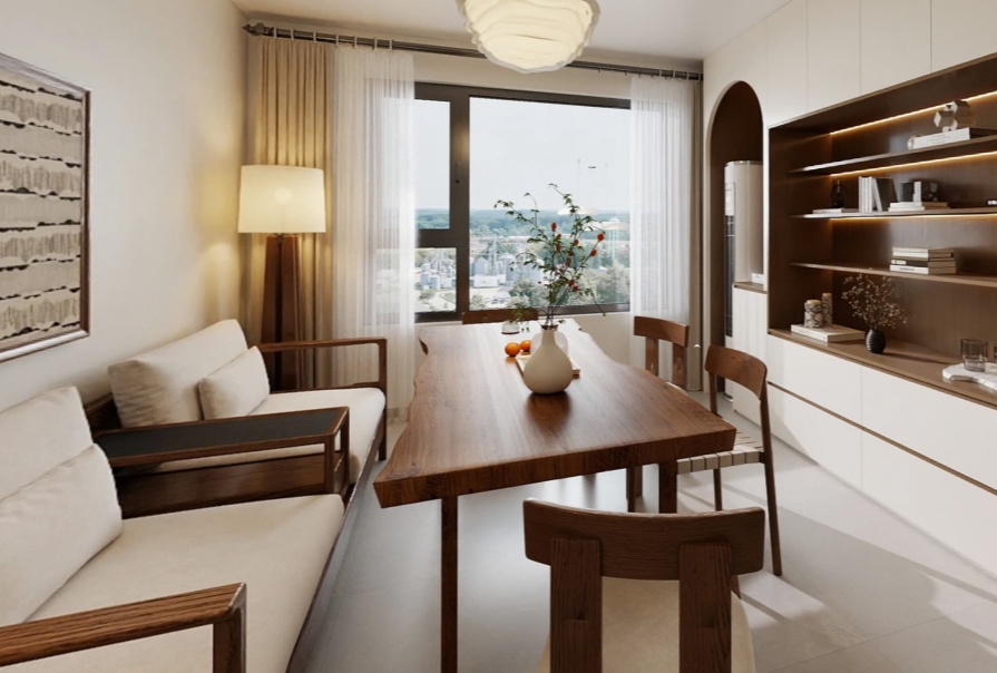 恋日风景100㎡中古风格两居室原创案例