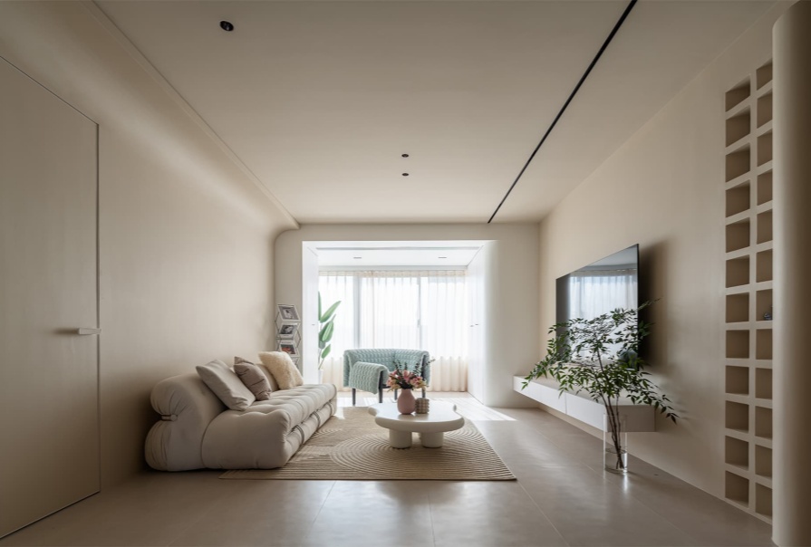 梅江和悦143㎡奶油风格三居室装修案例