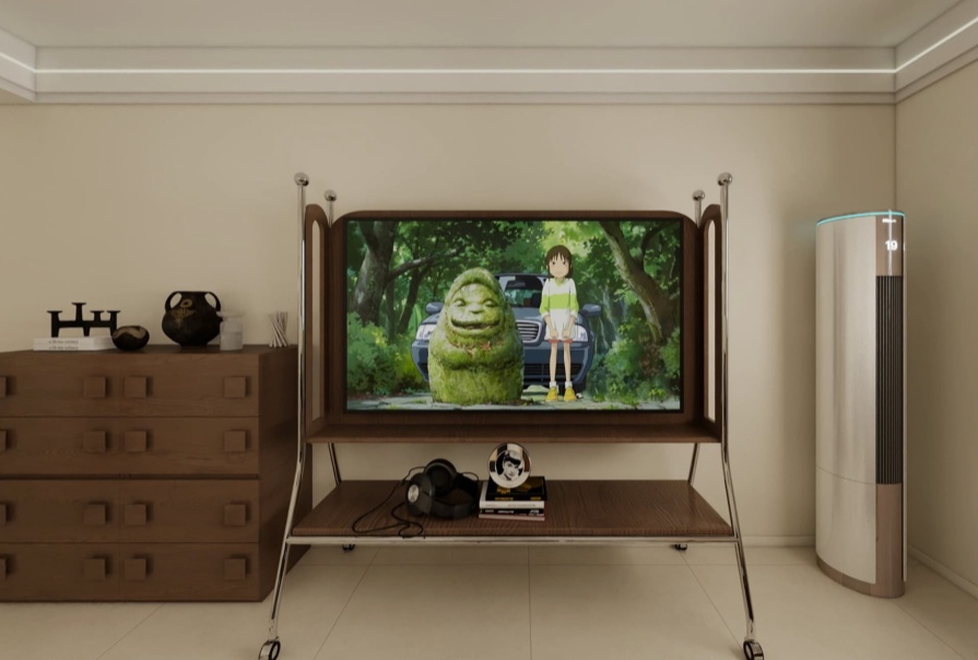 清新园103㎡中古风格两居室原创案例