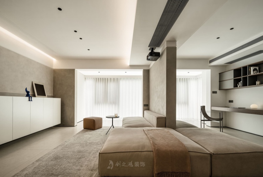 中建理想城130㎡简约风格三居室装修案例