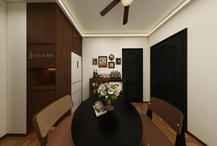 和悦家园68㎡中古风格两居室原创案例